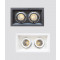 LED COB 바몬 2구 사각 매입등, 매입조명 (30W 블랙 화이트 필립스)