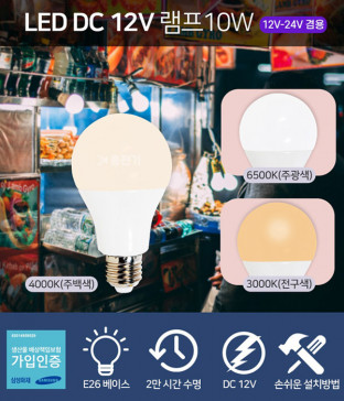 LED 파비 전구 DC 12V 10W
