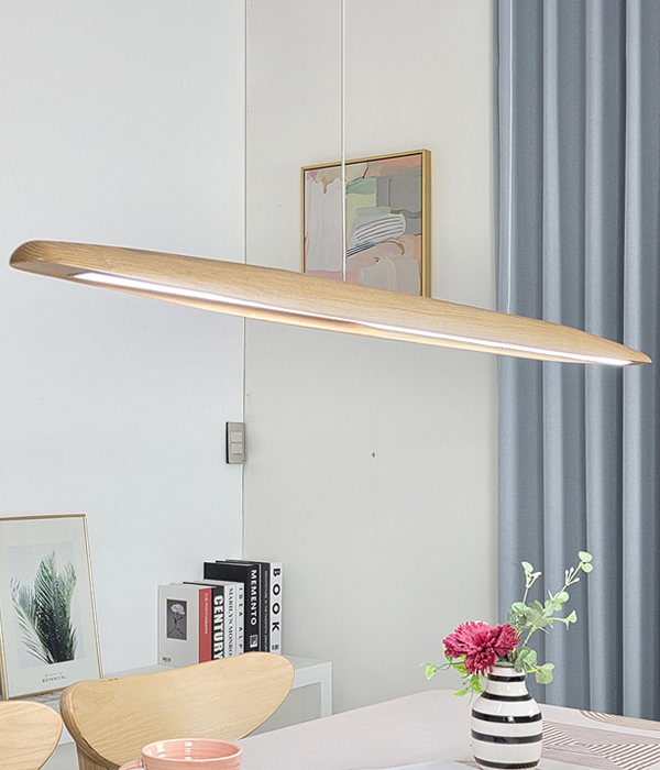 카누 LED 40W 식탁전등 우드식탁등, 우드 월넛